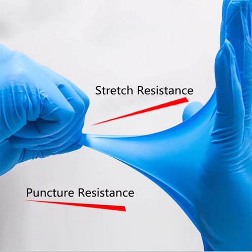 ZMDREAM Nitrile Gloves 4 Mil Thick 200 Counts Latex-Free, Powder-Free, Textured Grip Size M for Exam, Food Service