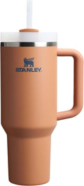 STANLEY Quencher H2.0 Tumbler - 40 oz Insulated Stainless Steel with Handle & Straw | BPA-Free | Toast Color