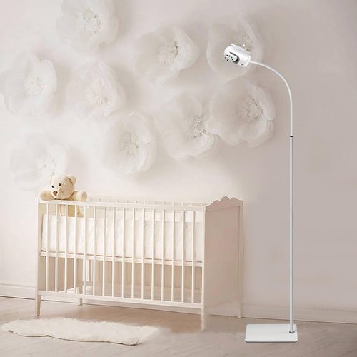 Infant Optics Adjustable Height Floor Stand - Compatible with DXR-8 Pro & Nanit Pro | Versatile Baby Monitor Mount