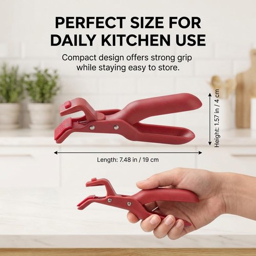 2packs Hot Plate Gripper, Anti Scald Bowl Holder Clip, Heat Resistant Plate Lifter Tongs for Pots, Pans, Bowls & Dishes, Multi-purpose Non-slip Kitchen Gripper for Microwave Oven Cooking