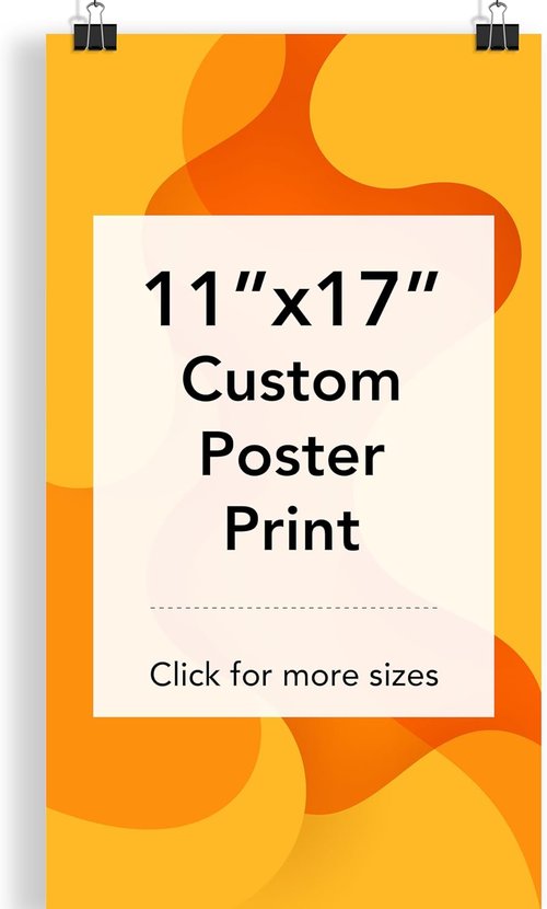 Custom Poster Print - 11x17 Personalized Photo Prints | Upload Your Own Images Today!