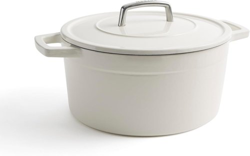 Martha by Martha Stewart 7 QT Enameled Cast Iron Dutch Oven - Crescent Moon Finish