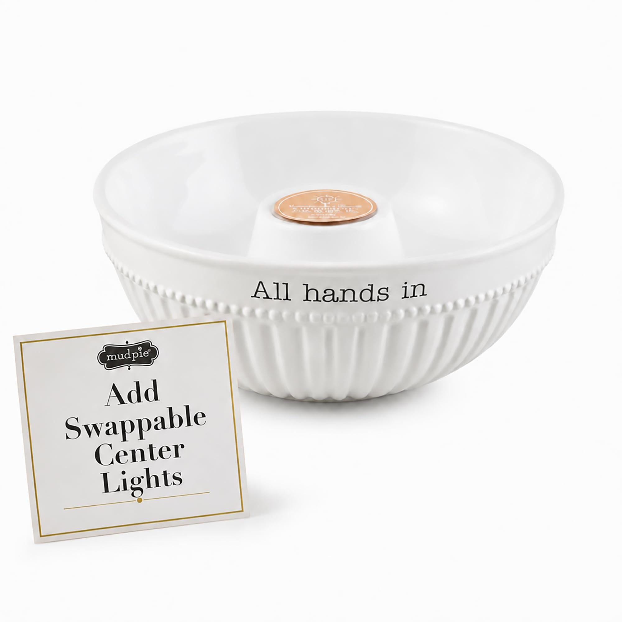 Mud Pie Serving Bowl; 4 1/2" x 11" dia