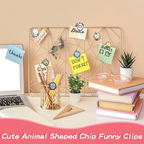 9 PCS Cute Chip Clips Food Bag Clip Set, Animal Shaped Bag Clips Funny Kitchen Snack Bag Sealer, Acrylic Chip Clip for Airtight Seal Food Storage