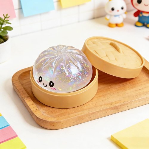 Glitter Dumpling | 2026 New Sensory Squeeze Toy for Stress Relief | Soft Decompression Dough