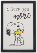 Peanuts Snoopy and Woodstock Wall Decor - Adorable Framed Picture for Home Decoration