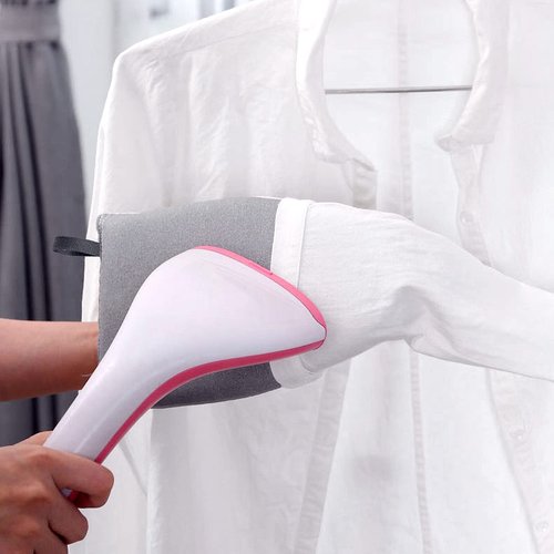 CINPIUK Garment Steamer Ironing Gloves Anti Steam Glove Heat Resistant Garment Steamer Mitt, Garment Steam Accessories for Clothes，Grey, 2Pcs