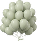 PartyWoo Sage Green Balloons - 101pcs 12 Inch Boho Dusty Olive Latex for Birthday & Wedding Decor