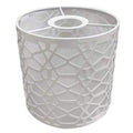 EKDJKK Metal Bulb Guard Lamp Cage for Pendant Light, Lamp Holder, White Ceiling Pendant Light Lampshade Ceiling Fan Light Bulb Covers Open Style(3)