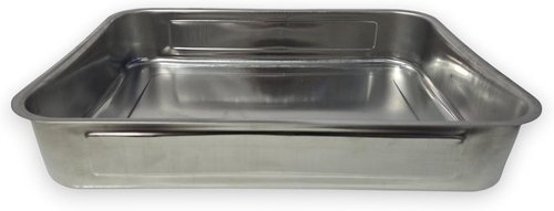 Deep Stainless Steel Baking Pan by [Brand Name] - Versatile Rectangular Roasting Sheet for Cooking & Meal Prep (14.4" x 10.4" x 2.6"), 304 Food-Grade, Dishwasher Safe