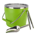 Luxfuel Insulated Beverage & Ice Bucket with Lid - Stainless Steel, Includes Scoop & Tongs, Holds 6 Longnecks or 3 Wine Bottles, Keeps Ice for Hours, Portable Handle for Parties & Outdoors (7.5L)