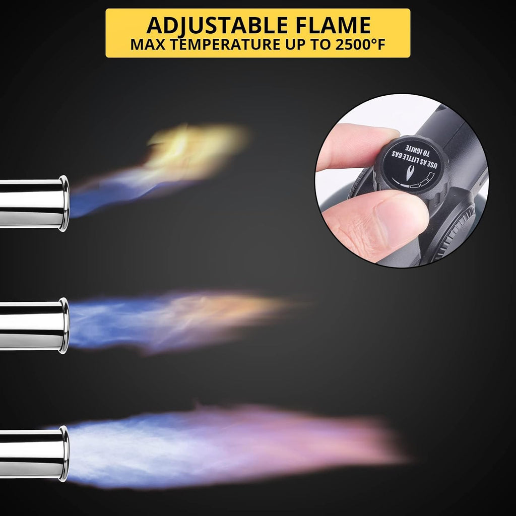 TBTEEK Cooking Torch - Powerful Culinary Grilling Torch for Searing Meat & BBQ | Propane Torch