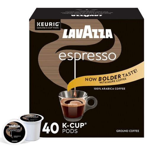 Lavazza Espresso Italiano Single Serve Coffee K-Cup® Pods for Keurig® Brewer, 40 Count (Pack of 4) 100% Arabica, Medium roast with intense, Aromatic flavor