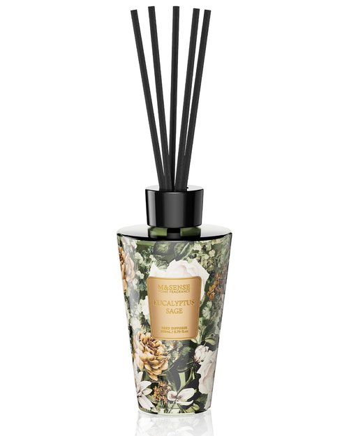 M&SENSE Eucalyptus Sage Reed Diffuser Set - 8.79fl oz (260ml) Home Fragrance Non-Toxic Natural Reed Diffuser for Home, Air Freshner Gifts for Bathroom Bedroom Fragrance Decor