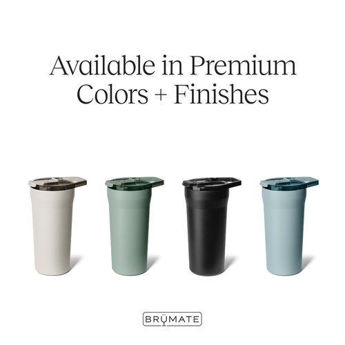BrüMate Pour Over 20oz Insulated Coffee Mug | 2-in-1 Travel Coffee Maker with 100% Leakproof Lid | Insulated Coffee Tumbler | Travel & Camping | Comes with Filter Dripper | BPA-Free (Dune)