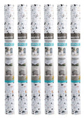 EasyLiner Adhesive Shelf Liner for Cabinets & Cupboards - Easy to Install & Cut to Fit - Self-Adhesive Shelf Paper - Peel and Stick Shelf Liner - Easy to Clean & Removable - 90 Total Feet - Terrazzo
