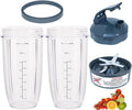 NutriBullet 32oz Blender Cups & Blade Set - 5 Replacement Parts for 600W/900W Blenders