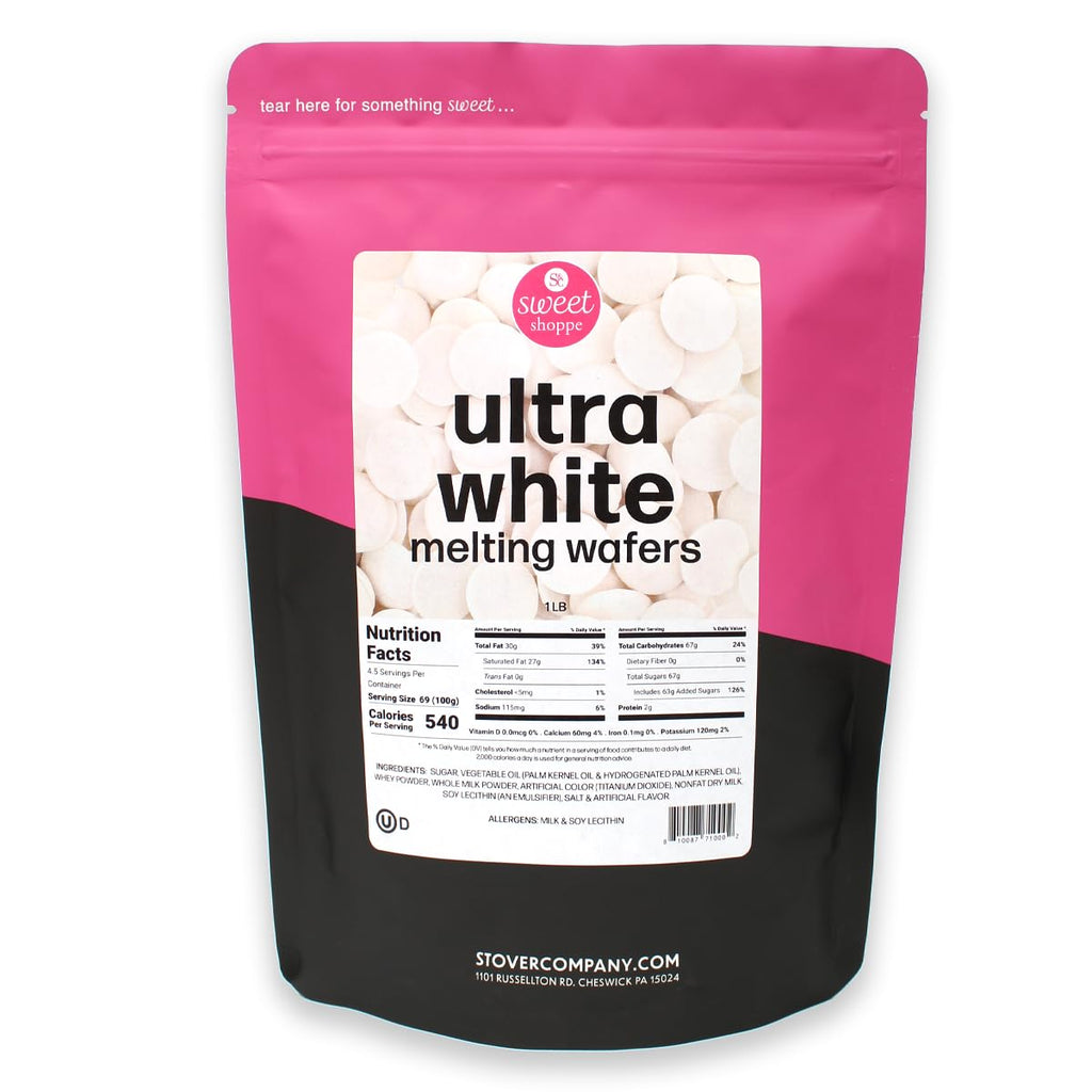 Sweet Shoppe Ultra White Melting Wafers - Premium White Chocolate for Dipping & Baking | 5 Pounds