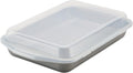 Circulon Total Nonstick Baking Pan - 9 Inch x 13 Inch Rectangle Cake Pan With Lid, Gray