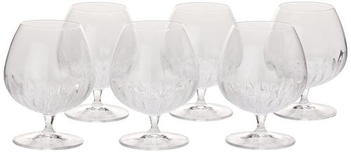 Luigi Bormioli Mixology 5" Brandy Snifter/Cognac Stem, 15.75 oz, Set of 6, Clear