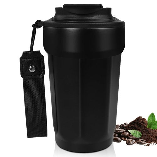 DITOSH Insulated Coffee Tumbler 15.2oz 450ml Travel Coffee Mug 316 Stainless Steel Direct Drink Opening Leakproof Lid Reusable Insulated Coffee Mug Hot and Cold Ideal Travel Mug for Coffee Lover