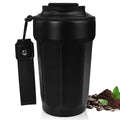 DITOSH Insulated Coffee Tumbler 15.2oz 450ml Travel Coffee Mug 316 Stainless Steel Direct Drink Opening Leakproof Lid Reusable Insulated Coffee Mug Hot and Cold Ideal Travel Mug for Coffee Lover