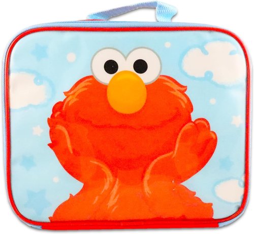 Sesame Street Backpack with Lunch Box for Kids - Bundle with 16” Sesame Street Backpack, Elmo Lunch Bag, Water Bottle, Stickers, More | Sesame Street School Bag Set