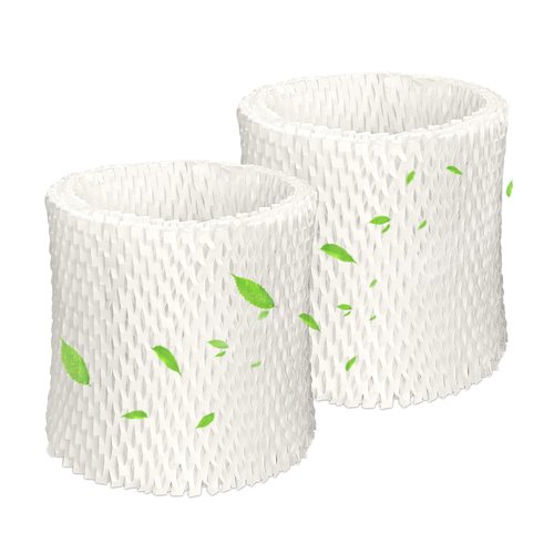 Keycci Canopy Humidifier Filter Replacement, Canopy Filter Compatible with Bedside & Nursery Canopy Humidifiers, Wood Pulp & Paper Honeycomb Filters (2pcs, White)
