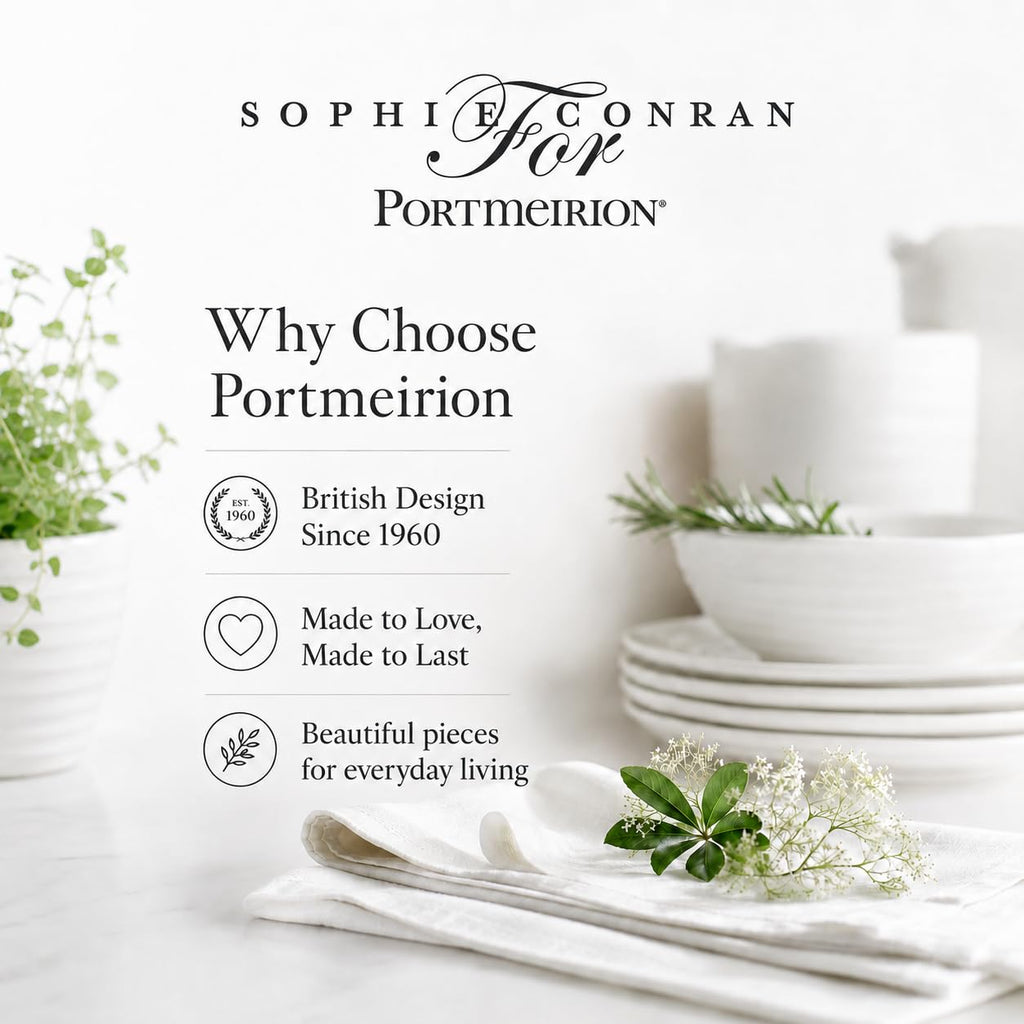 Portmeirion Sophie Conran White Measuring Cups,Set of 4