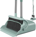 Kelamayi Upgrade Broom and Dustpan Set - Large Size with Long Handle for Indoor & Outdoor Use | Green