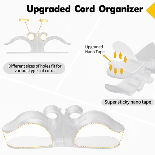 omifora 6PCS Appliance Cord Organizer,Upgraded Cord Organizer for Appliances,Wire Wrapper,Compatible with Air Fryers,Coffee Makers, Pressure Cookers, Toasters & Ovens