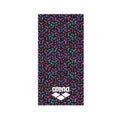 ARENA Monogram Large Soft Organic 100% Cotton Towel, 280g Heavy Cotton Pool Beach Sports Towel, Quick Dry and Absorbent, 63 x 31.5 Inches, Black/Multi
