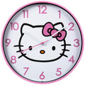 Hobby Lobby Hello Kitty Wall Clock, 9.75 Inches, Round, Pink Border & Numbers, Clear Panel, Plastic