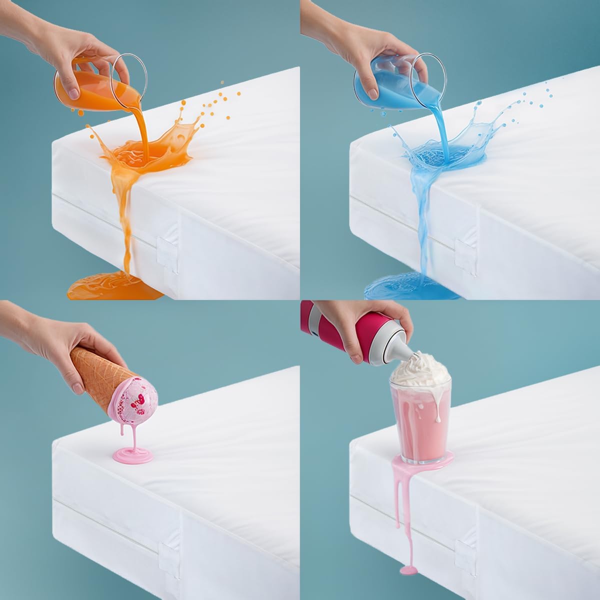 Utopia Bedding Mattress Protector - 100% Waterproof Bed Bug & Dust Mite Proof | Twin Size Encasement (Pack of 10)