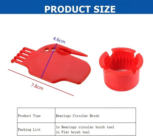 Bearings Circular Brush Kit - Bristle Beater Cleaning Tools for Vacuum Robot Sweepers