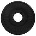 Hedume Black Ceiling Medallion, 13 1/5" OD x 3 2/5" ID PU Decorative Home Lighting Ceiling Cover Plate for Light Fixtures and Ceilings Fans