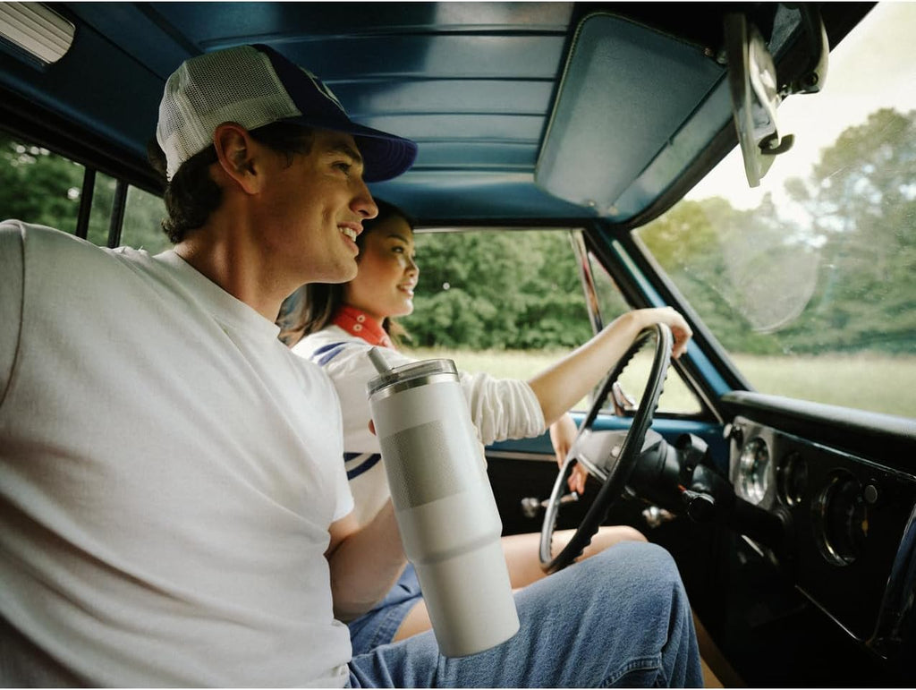 STANLEY Quencher ProTour 30 oz Tumbler - Leakproof Lid, Built-In Straw & Handle | Insulated, BPA-Free, Black Fade
