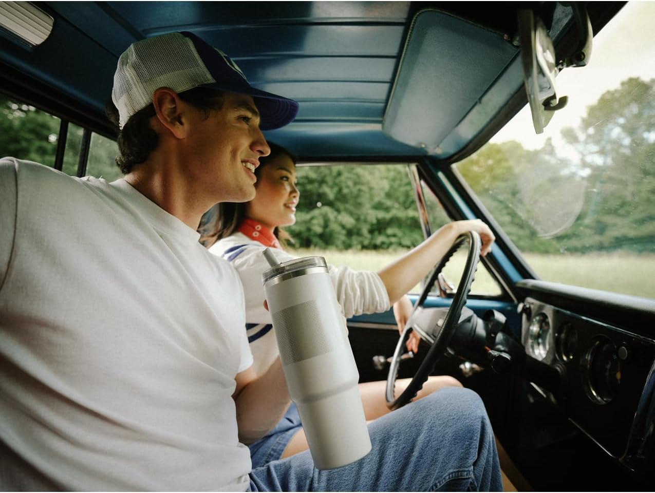 STANLEY Quencher ProTour 30 oz Tumbler - Leakproof Lid, Built-In Straw & Handle | Insulated, BPA-Free, Black Fade