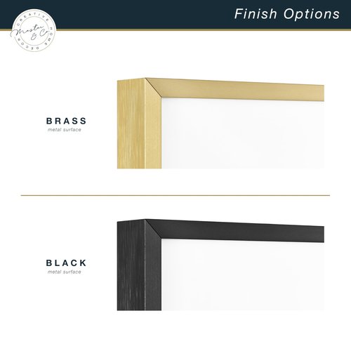 MCS Master & Co. Foundry Metal 14x18 Matted Picture Frame with 8x10 Photo Display, Black Vertical & Horizontal Wall Hanging Frame for Photos & Artwork (2-Pack)