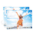 SHZYGQ 2 Pack (8×10) - Acrylic Picture Frames Clear Picture Frames with Stand Magnetic Frame Acrylic Lucite Frameless photo frame Desktop Display