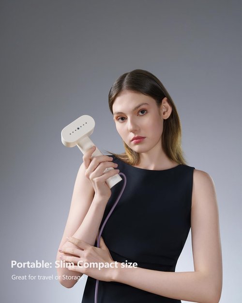 G6 Portable Travel Steamer - Lightweight 0.7lbs with 10 Minutes Continuous Steam | 900W Iron for Home & Travel