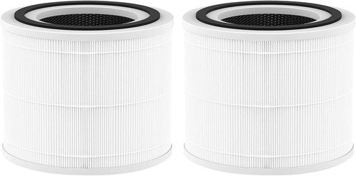 LEVOIT Core 300 Replacement Filter - 3-in-1 H13 True HEPA & Activated Carbon - 2 Pack, White