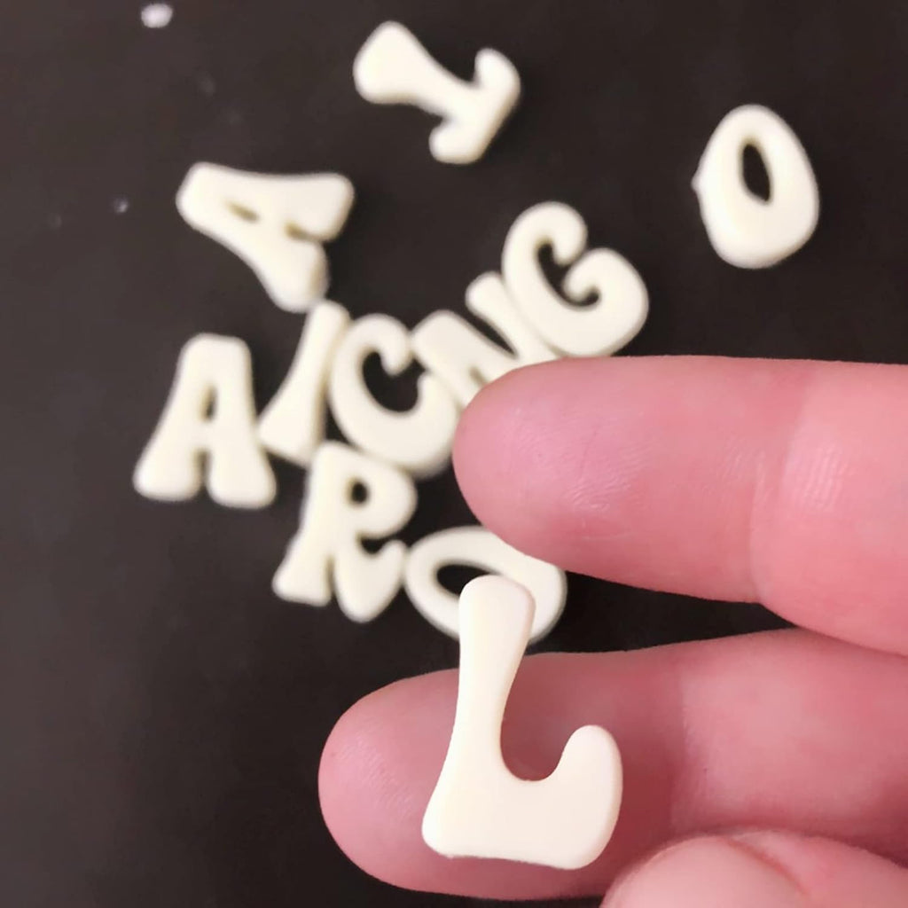 Skiennix Silicone Letter & Number Molds - 5-Piece Set for Baking, Candy & Cake Decoration