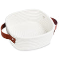 ABenkle Small Storage Basket - Cute Rope Woven Organizer with Handle | Boho Decorative Toy Bin - XS