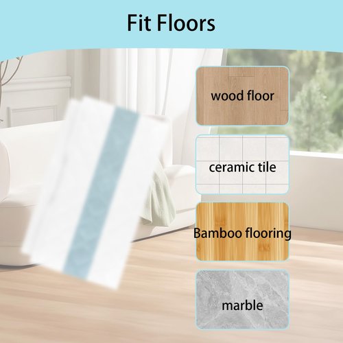 Liaoxiapai 10PCS Disposable Hard Floor Mop Pad Refill for Shark VACMOP Pro VM252 VM200 VM190 VM250 VM251 VM200C VM252C QM250 VC205 Vacuum Cleaner Replacement Pads