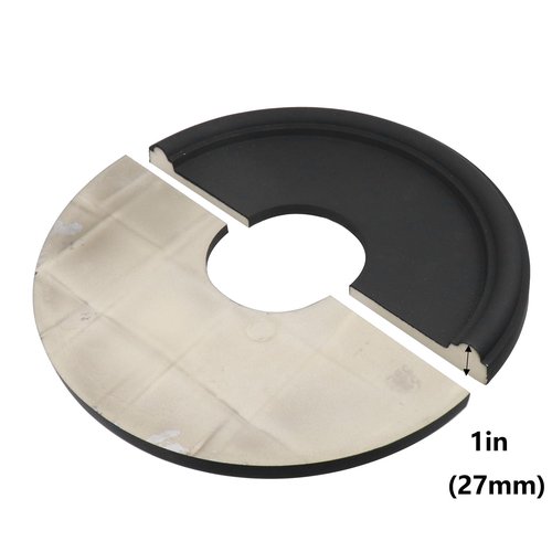Semetall PU Ceiling Medallion for Light Fixtures and Ceiling Fans,13" OD x 4" ID （2 Pack,Black）