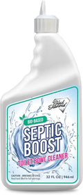 Septic Safe Toilet Bowl Cleaner - Septic Boost Acid-Free Toilet Cleaner with Enzymes for Septic Tank Treatment - Effective Cleaning & Deodorizing Bio-Based Liquid Toilet Bowl Cleaner (1-Quart)