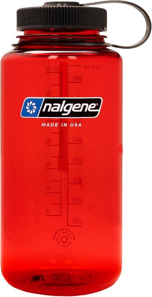 Nalgene 32 oz Wide Mouth Water Bottle - BPA-Free, Durable & Leak-Proof for Hiking, Gym & Travel