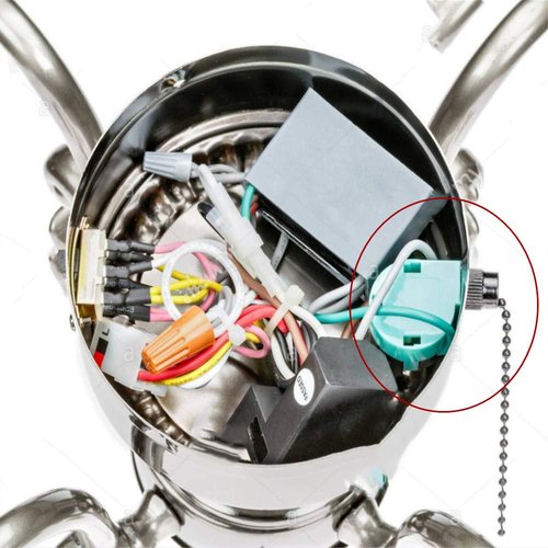 Ceiling Fan Switch 3 Speed 4 Wire Zing Ear ZE 268S6 Pull Chain Switch Control Replacement 3 Speed Control Switch Ceiling Fans, Wall Lamps, Cabinet Light, Antique 2PCS