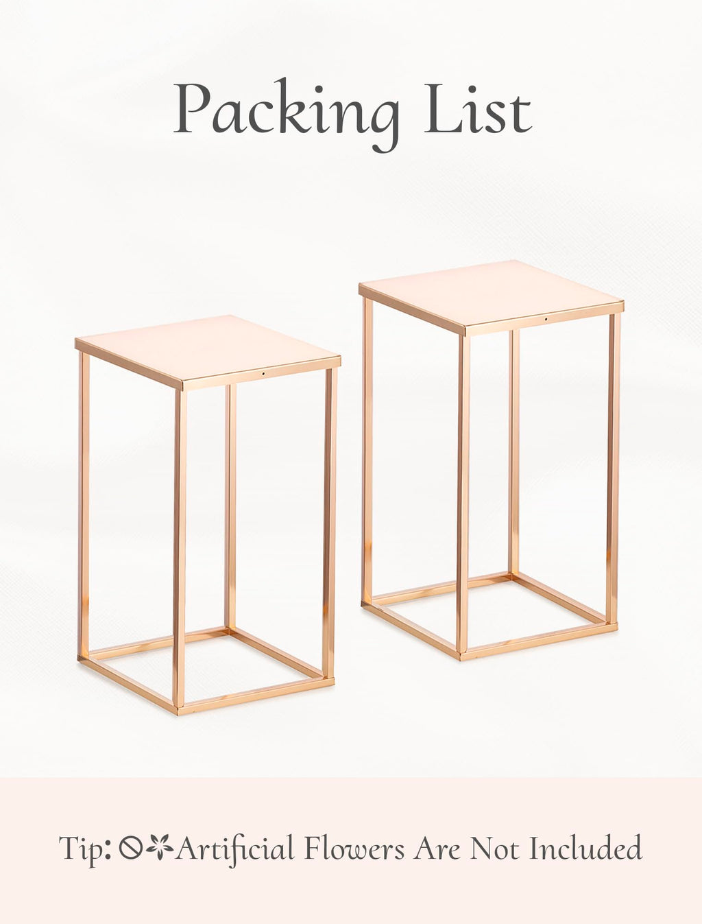 Inweder Gold Plant Stand Indoor: 31.5” Tall Pedestal Stand for Wedding Centerpieces Party Event Center Pieces Decoration for Table Home Decor 2 PCS